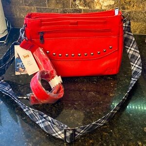 NWT LUG Pacer Crossbody Vegan Leather